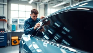 Apply auto window tint near me for sleek vehicle aesthetics and UV protection.
