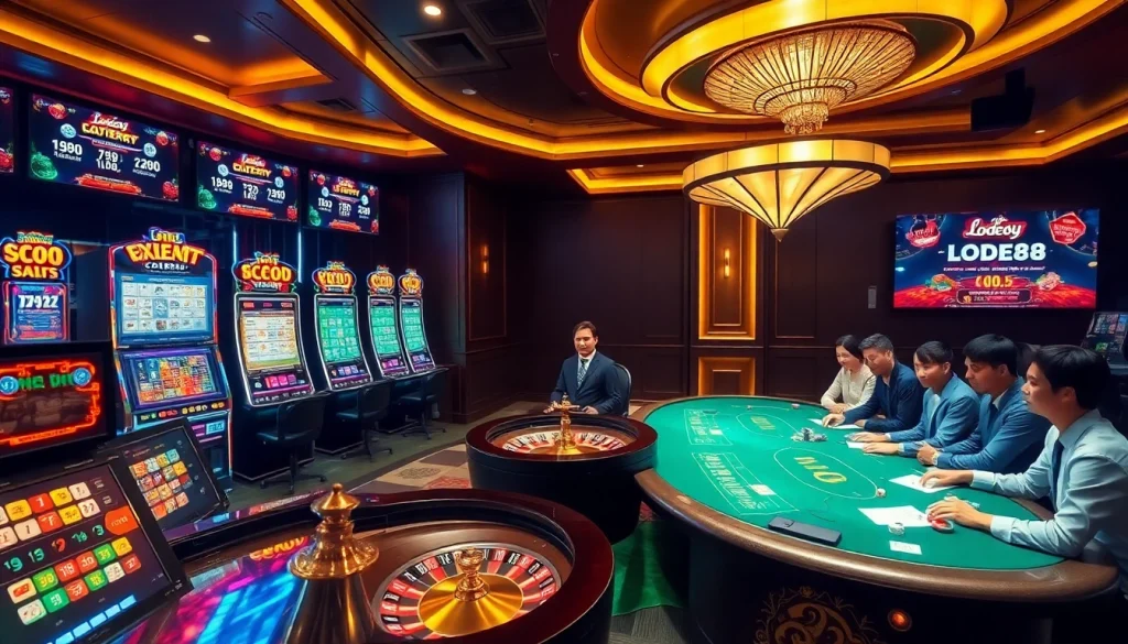 Experience the excitement of online gambling at https://lode88uk.com/ with vibrant slot machines and roulette games.