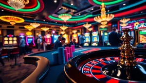 Experience the excitement of professional gambling at https://thabethome.com/ casino, featuring a high-stakes poker table.