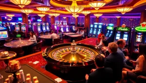 Người chơi tận hưởng trải nghiệm casino đầy kịch tính tại LUCK8, với Roulette, Poker và máy xèng sống động.