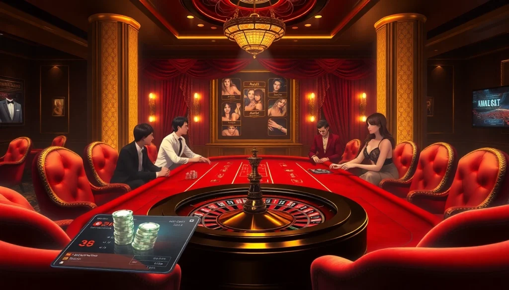 Experience immersive gameplay in sex games ai amidst a luxurious casino environment.