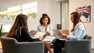 Brisbane migration agent assisting clients with visa applications and consultation.