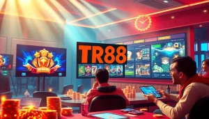Explore the exciting world of TR88 online gaming with dynamic interfaces showcasing lucrative rewards.