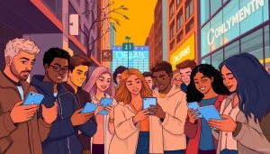 Discover OnlyFans Nearby Creators connecting with fans in a lively urban scene.