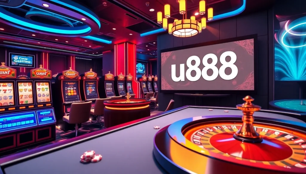 Experience the excitement of u888 with vibrant slots and live dealer games in a luxurious online casino atmosphere.
