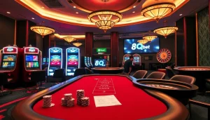Experience the excitement of 8qbet with lively casino games and vibrant slot machines.