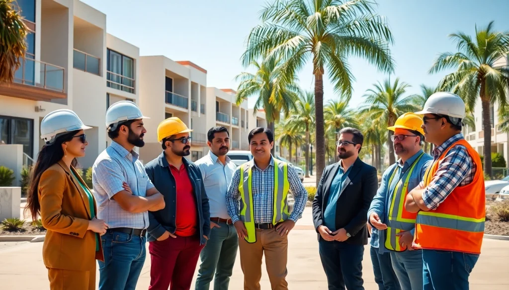 Southern California contractors association collaboration among diverse professionals outdoors.