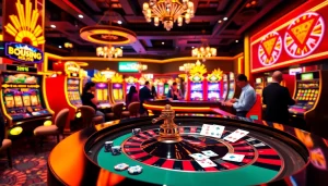 Nova88 players enjoying a high-stakes game at a glamorous casino roulette table.