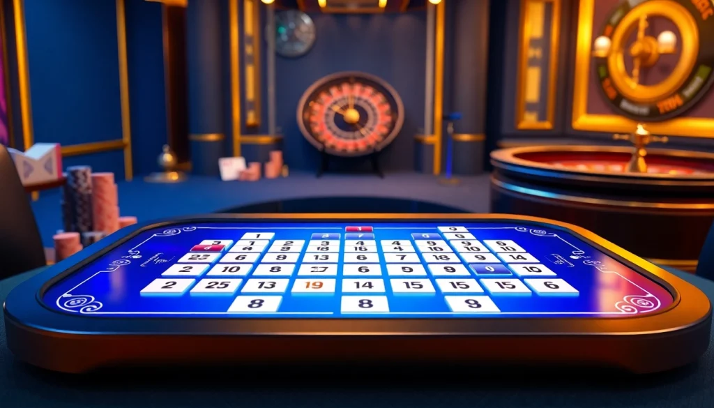 Engaging action of players enjoying רמיקוב אונליין in a luxurious online casino setting.