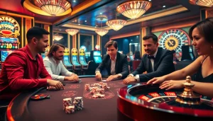 Experience thrilling gaming at kkwin com with players enjoying poker and casino tables.