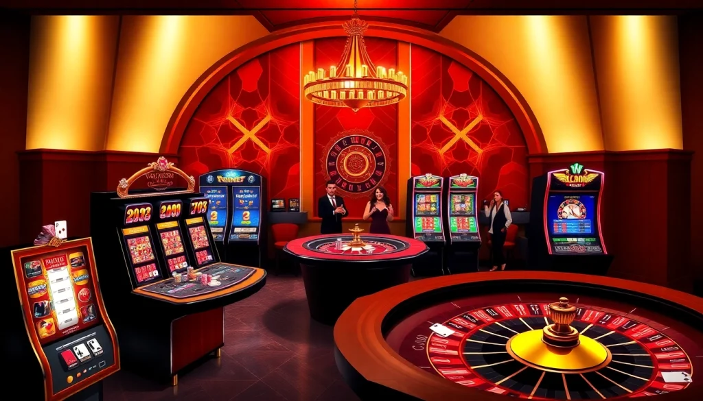 Engaged players enjoying https://lc88x.com/ at a luxury online casino with stunning visuals.