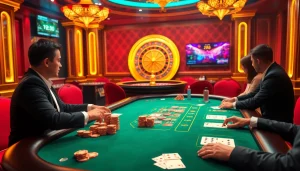 Lương Sơn TV enhances your online gaming experience with a vibrant casino atmosphere featuring poker and roulette.