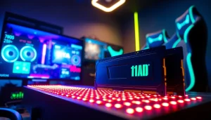 Ceny pamięci RAM w nowoczesnym komputerze gamingowym z podświetleniem LED.