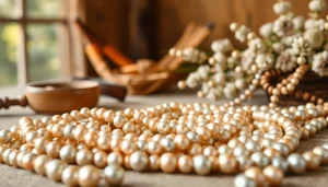 Navajo Pearls Canada displayed elegantly, capturing their unique craftsmanship and texture for jewelry enthusiasts.