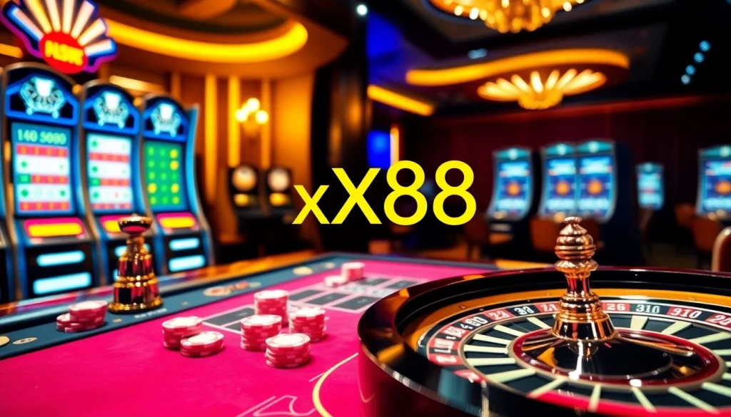 Experience thrilling gaming at xx88 center with vibrant tables and engaging online action.